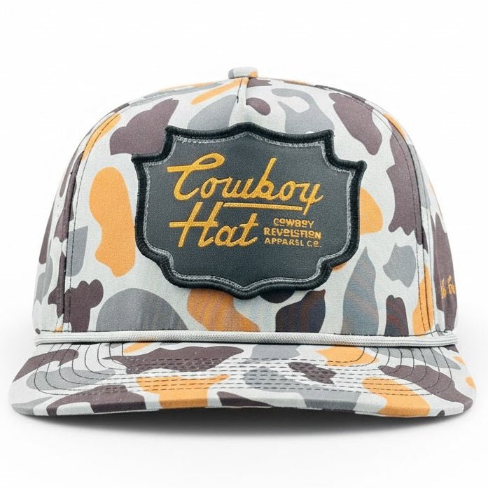 Cowboy Revolution Concrete Camo Patch “Cowboy Hat” - Performance Rope Hat - Angler's Pro Tackle & Outdoors