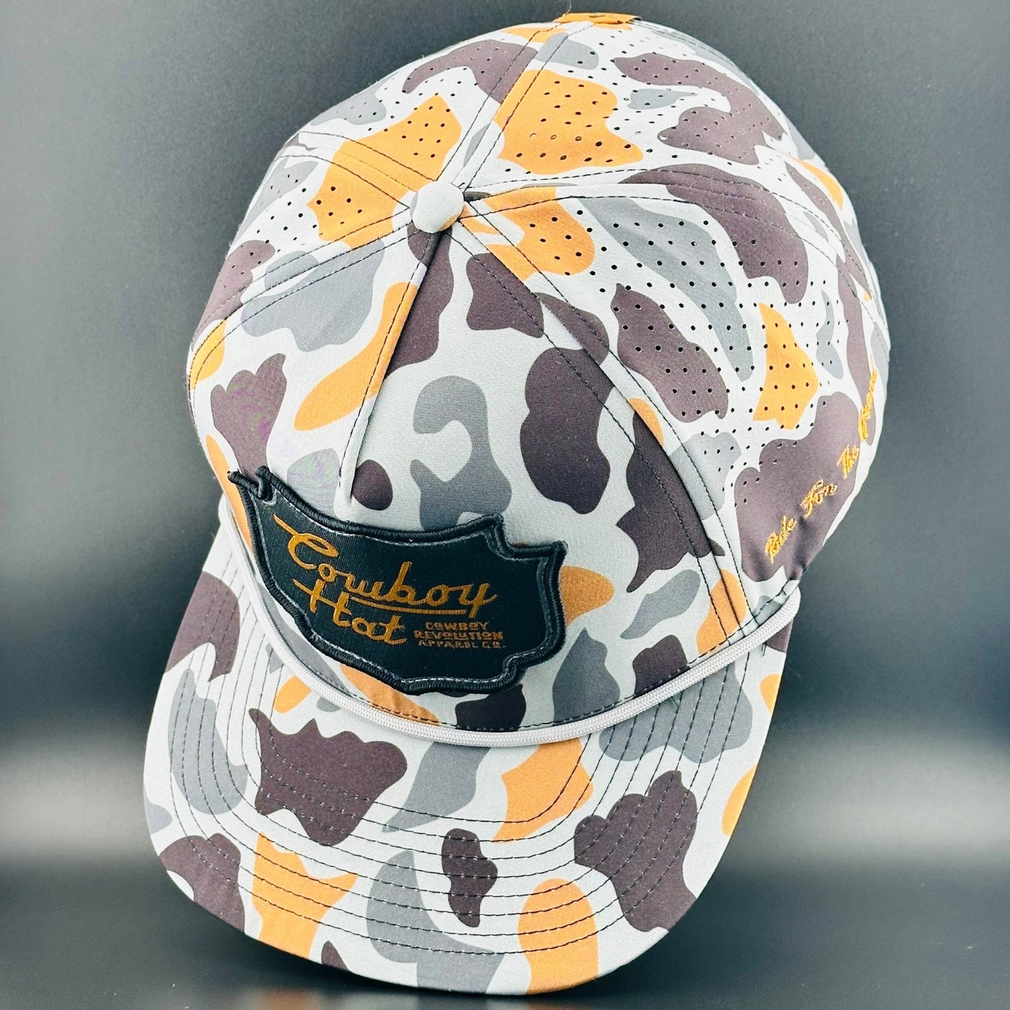 Cowboy Revolution Concrete Camo Patch “Cowboy Hat” - Performance Rope Hat - Angler's Pro Tackle & Outdoors