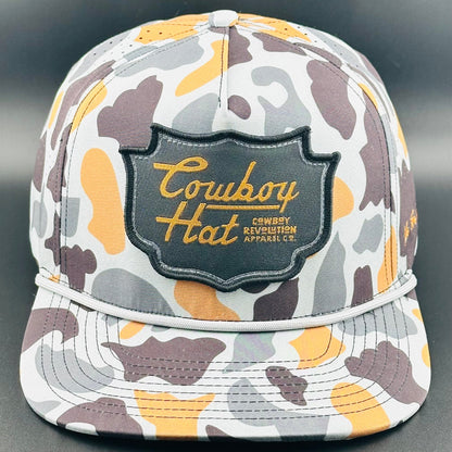 Cowboy Revolution Concrete Camo Patch “Cowboy Hat” - Performance Rope Hat - Angler's Pro Tackle & Outdoors