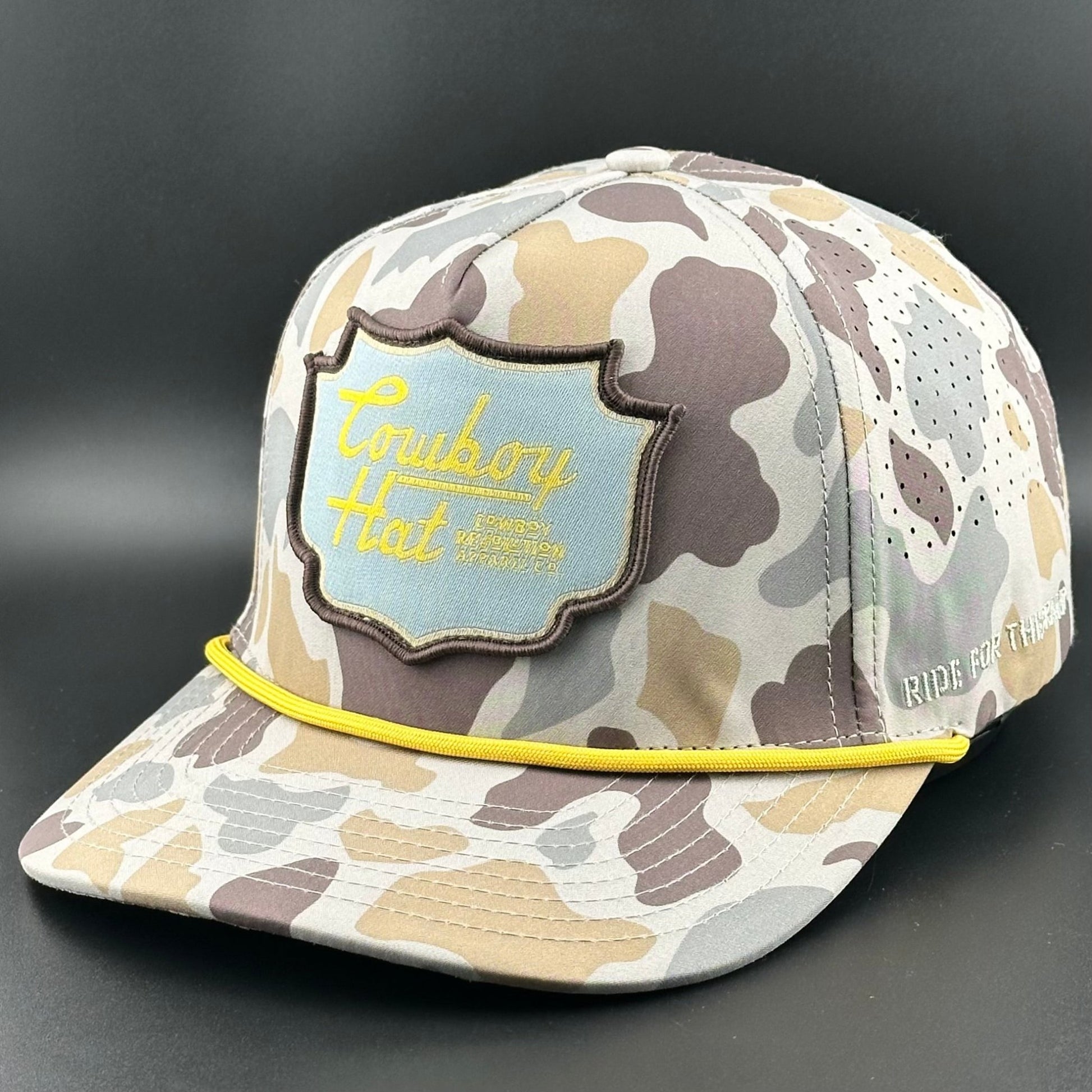 Cowboy Revolution Marshland Camo Patch “Cowboy Hat” - Performance Rope Hat - Angler's Pro Tackle & Outdoors