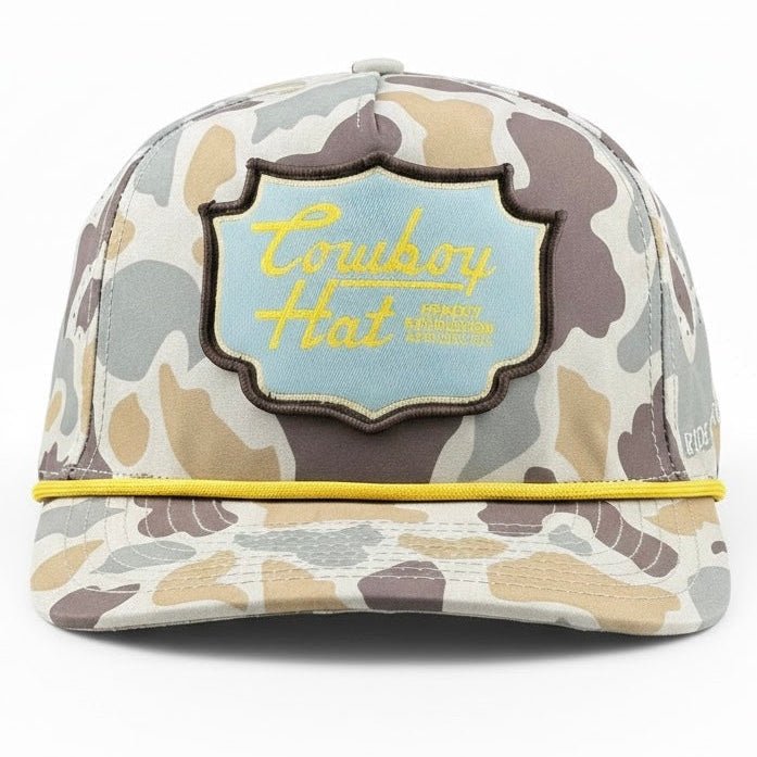 Cowboy Revolution Marshland Camo Patch “Cowboy Hat” - Performance Rope Hat - Angler's Pro Tackle & Outdoors