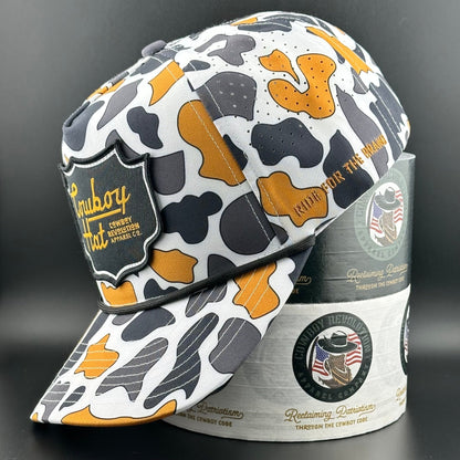 Cowboy Revolution NOLA White “Cowboy Hat” - Performance Patch Rope Hat - Angler's Pro Tackle & Outdoors