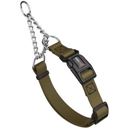 Dogline Biothane Adjustable Martingale Collar with Quick Release Buckle