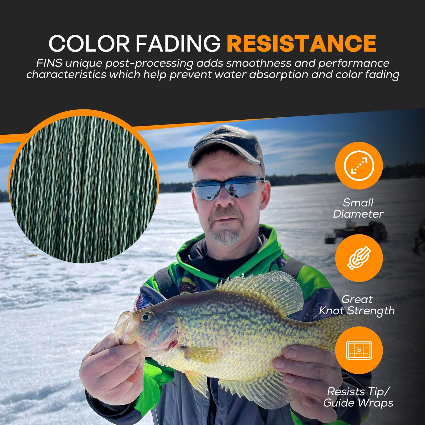 FINS Fishing Crappie Fishing Braid