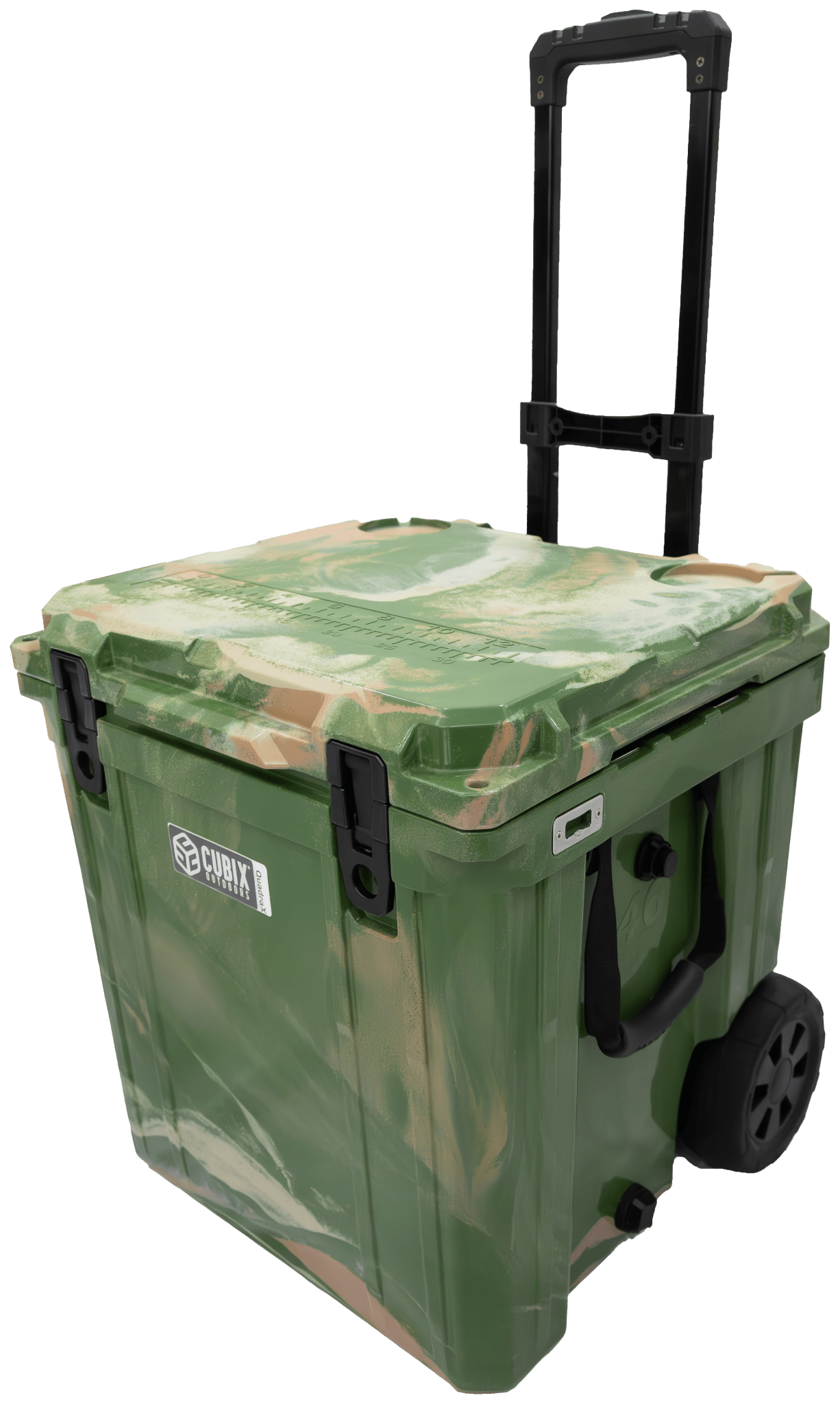 Cubix Outdoors 46 Quart Rotomolded Cooler With Wheels - QuadraX - Angler's Pro Tackle & Outdoors