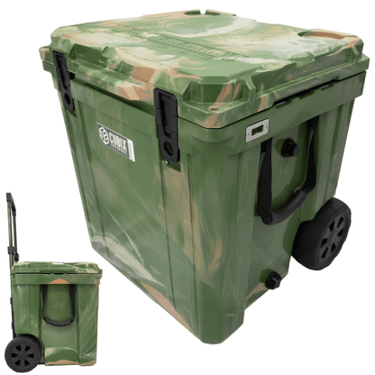 Cubix Outdoors 46 Quart Rotomolded Cooler With Wheels - QuadraX - Angler's Pro Tackle & Outdoors