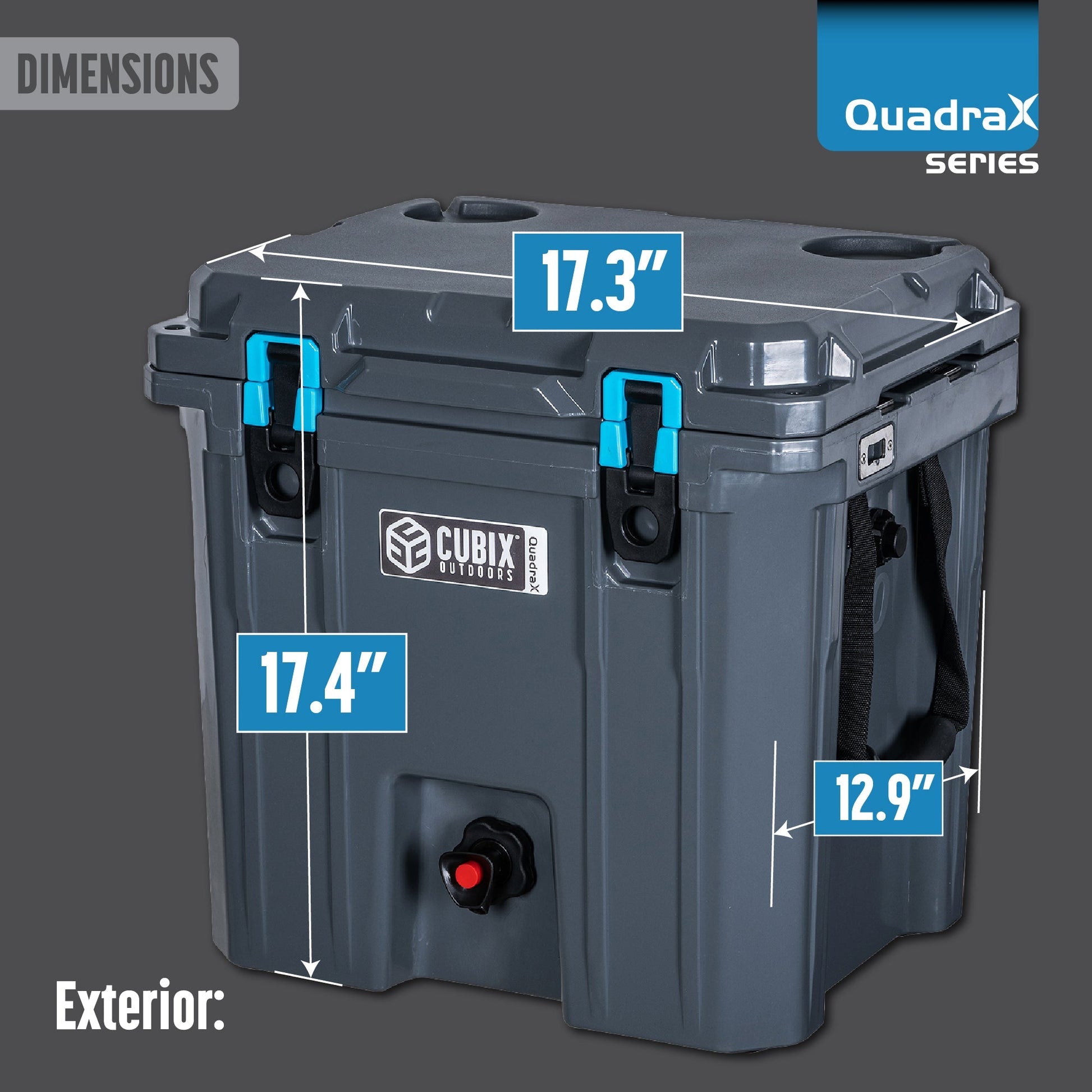 Cubix Outdoors 5 Gallon, 2 - in - 1 Beverage Dispenser/Cooler - QuadraX Hard Cooler - Angler's Pro Tackle & Outdoors