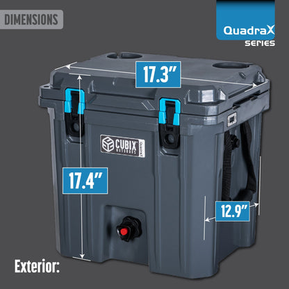 Cubix Outdoors 5 Gallon, 2 - in - 1 Beverage Dispenser/Cooler - QuadraX Hard Cooler - Angler's Pro Tackle & Outdoors