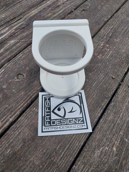 Fat Fish Designz  Boat Cup holder- holds up to a 3.5" cup/ bottle