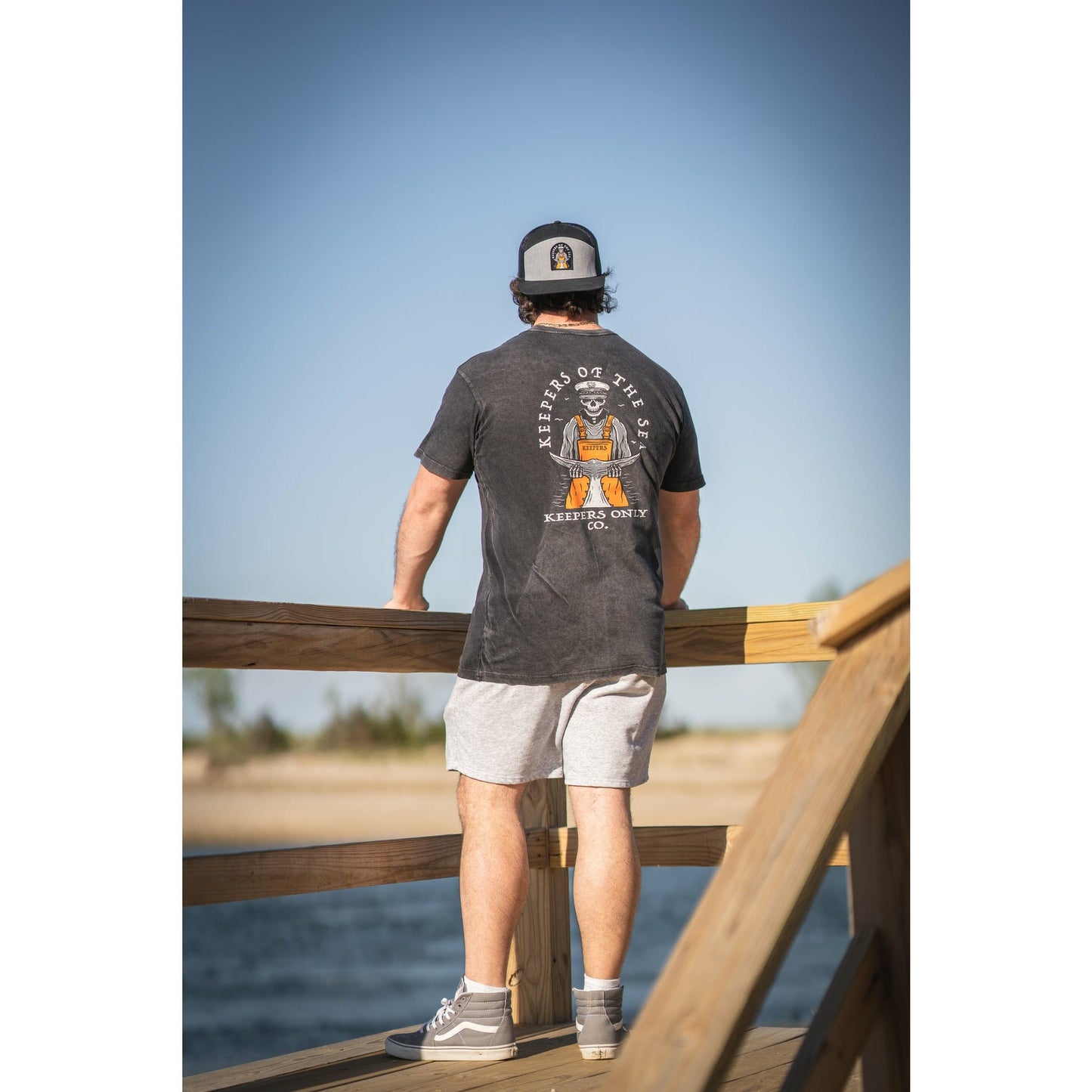 Keepers Only Co. Tuna Slayer 7-Panel Black / Grey Snapback