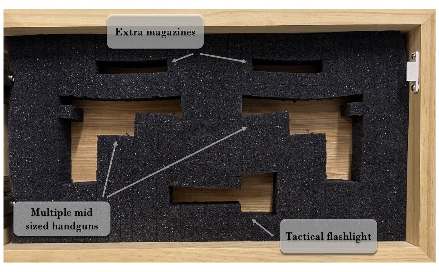 Bellewood Designs - Wood Gun Cabinet Bears In The Woods Wall Decoration - Hidden Gun Safe To Securely Store Your Gun In Plain Sigh