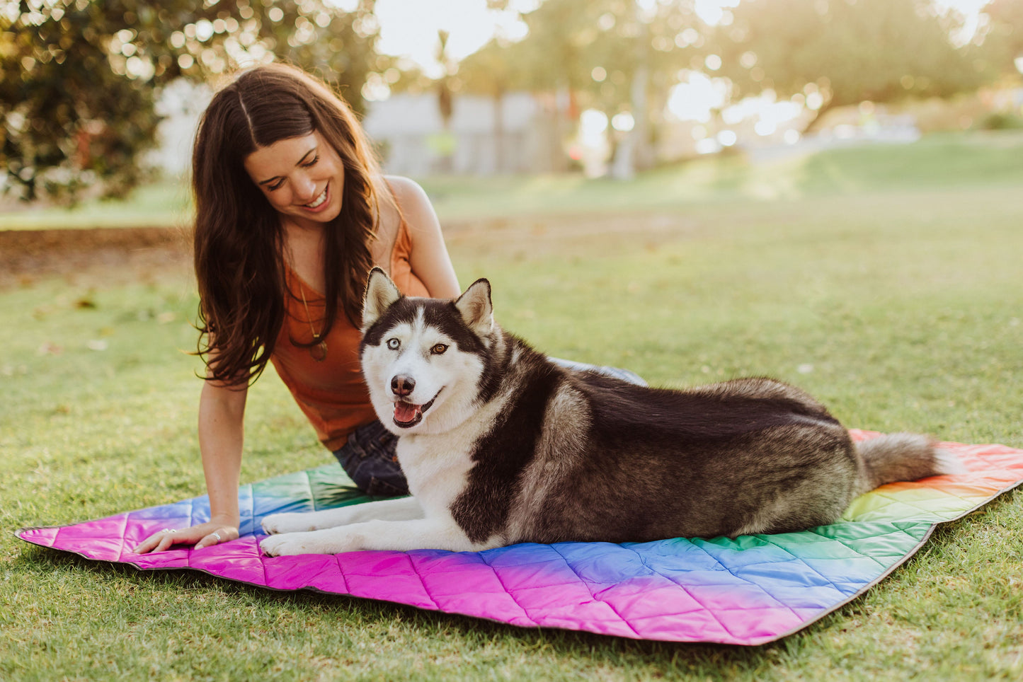 Picnic Time Vista Outdoor Picnic Blanket & Tote