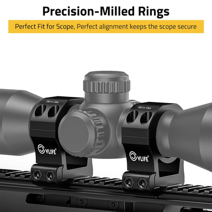 CVLIFE Precision 30mm Scope Rings Mount - 2 Pieces - Angler's Pro Tackle & Outdoors