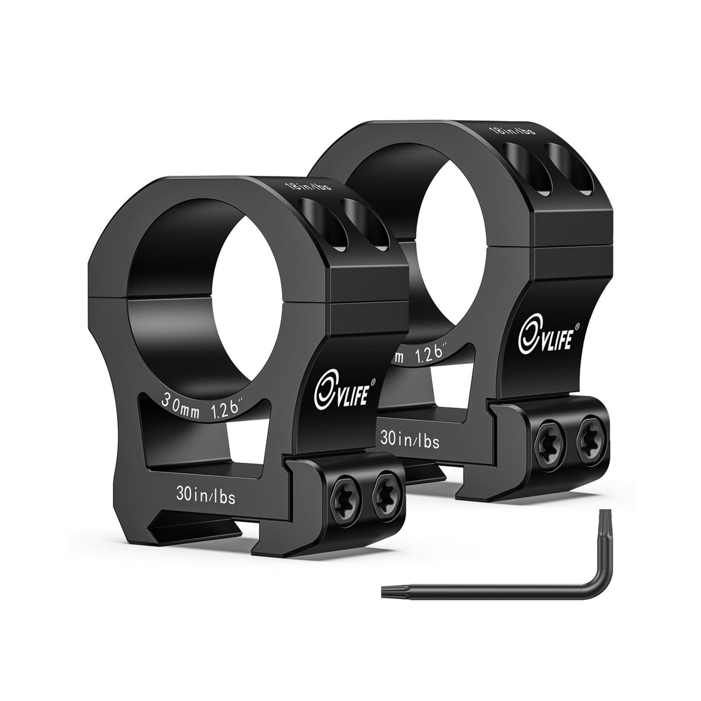 CVLIFE Precision 30mm Scope Rings Mount - 2 Pieces - Angler's Pro Tackle & Outdoors