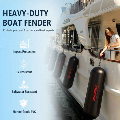 Buffalo Gear 13" x 47.2" Inflatable Boat Fender with Electric Pump