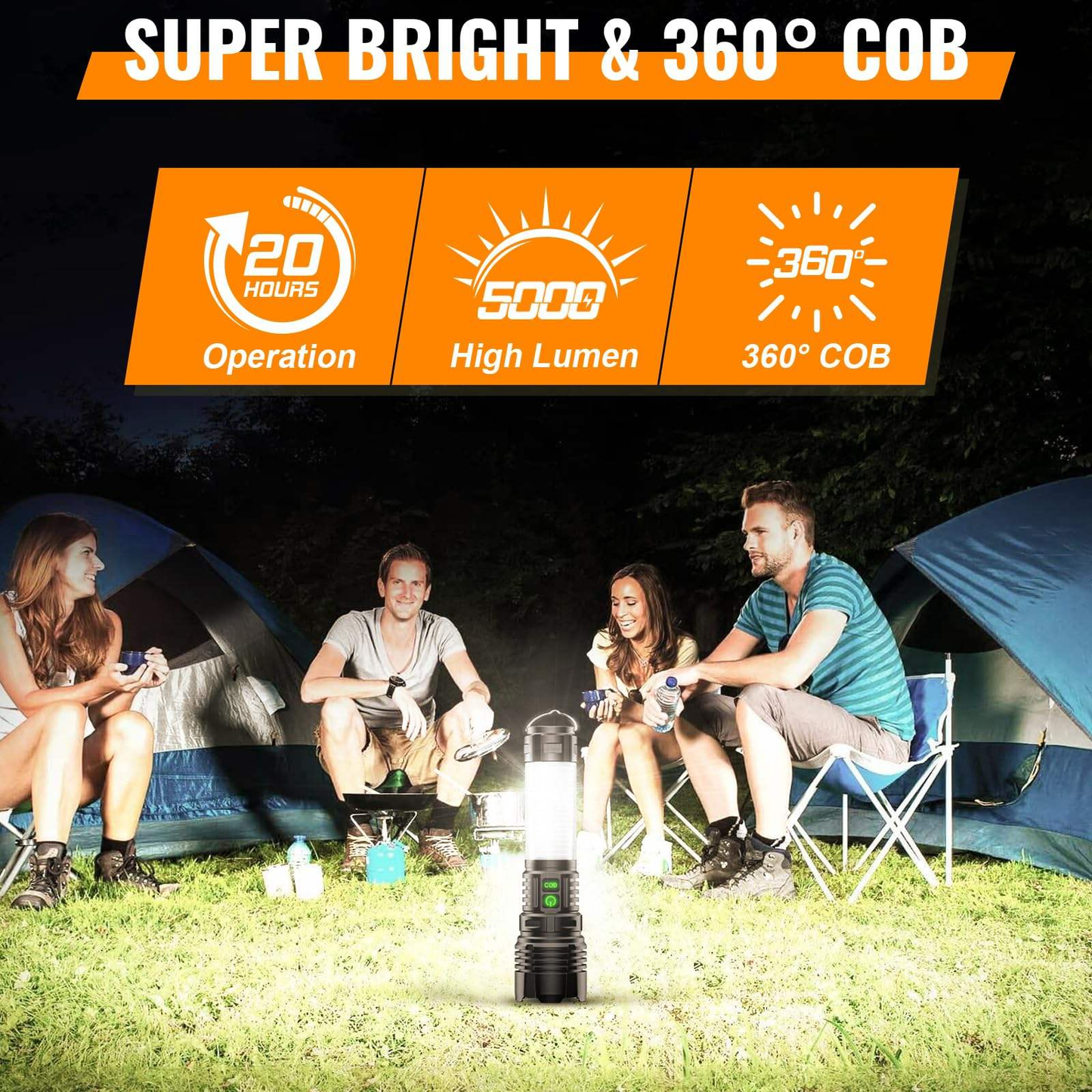 Killz Powerlite 3 in 1 Rechargeable Flashlight