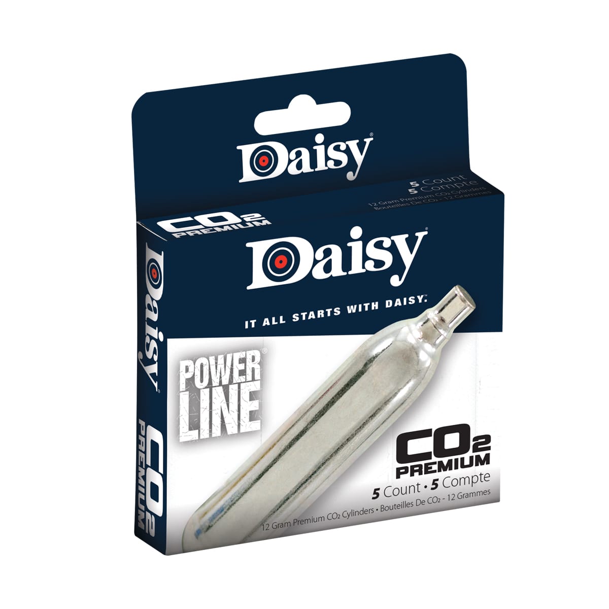 Daisy Powerline Premium 12-Gram CO2 Cylinder 5Pack - Angler's Pro Tackle & Outdoors