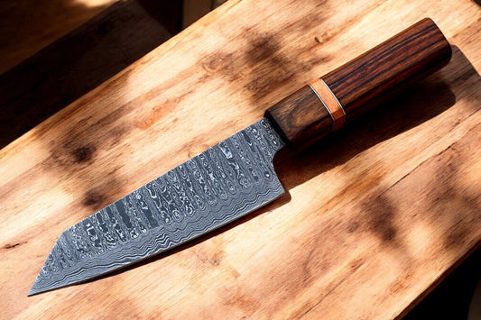 Damascus Knife Store 13" Custom Handmade Damascus Chef Knife with Sheath - Angler's Pro Tackle & Outdoors