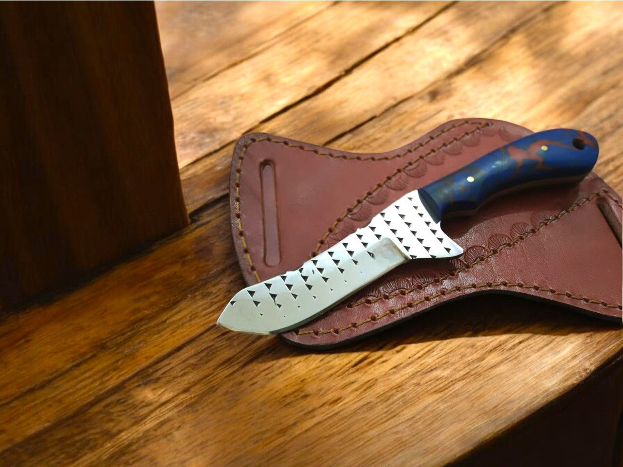 Damascus Knife Store Adventure - Ready Western Belt Knife | Handmade 8 - Inch - Angler's Pro Tackle & Outdoors