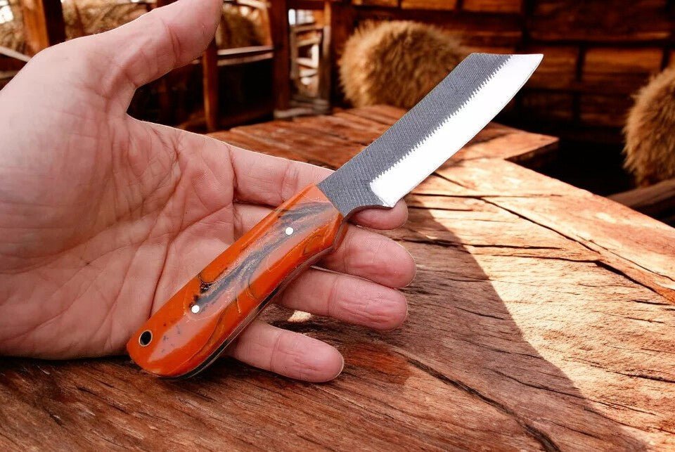 Damascus Knife Store All - Season Cowboy Bull Cutter Knife – 8” Handmade - Angler's Pro Tackle & Outdoors