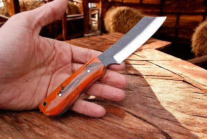 Damascus Knife Store All - Season Cowboy Bull Cutter Knife – 8” Handmade - Angler's Pro Tackle & Outdoors