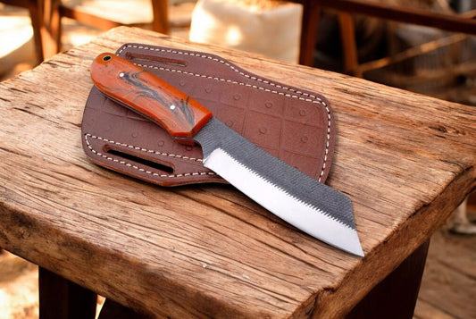 Damascus Knife Store All - Season Cowboy Bull Cutter Knife – 8” Handmade - Angler's Pro Tackle & Outdoors