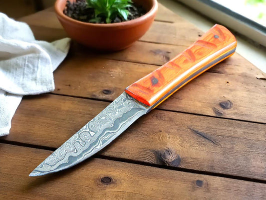 Damascus Knife Store Best Hunting Knives Made in USA - Paaka Wood Handle - Angler's Pro Tackle & Outdoors