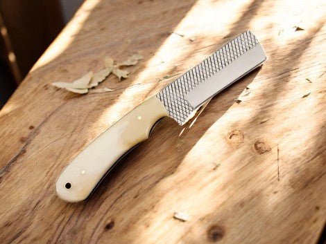 Damascus Knife Store Custom Handmade Bull Cutter Knife – Bone Handle - Angler's Pro Tackle & Outdoors