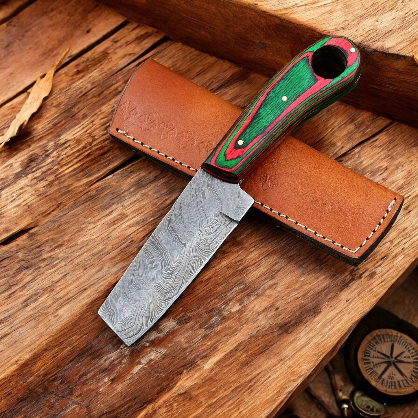 Damascus Knife Store Custom Handmade Bull Cutter Knife – Damascus Steel Blade - Angler's Pro Tackle & Outdoors