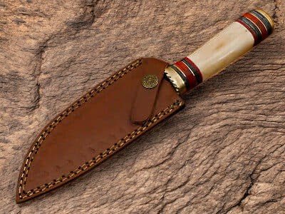 Damascus Knife Store Custom Handmade Damascus Gut Hook Hunting Knife – 10.5" - Angler's Pro Tackle & Outdoors
