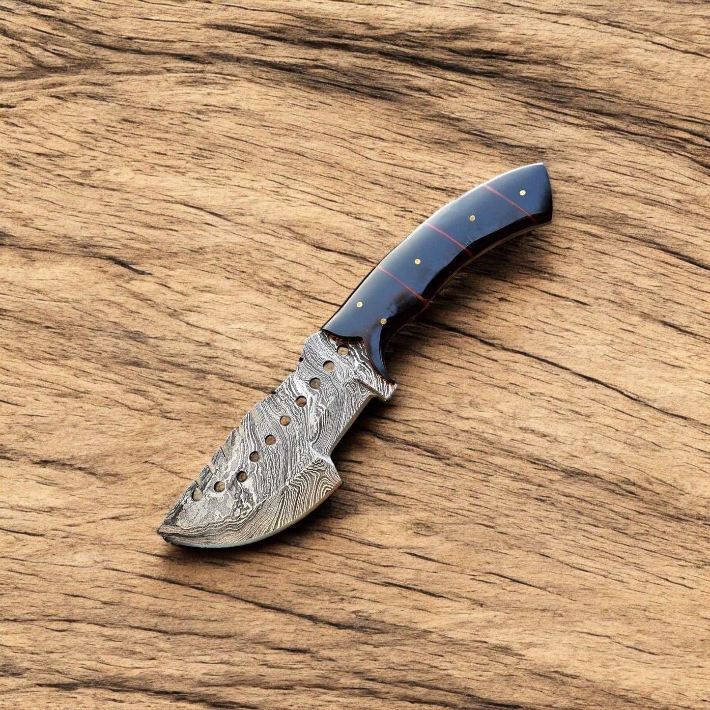 Damascus Knife Store Custom Handmade Damascus Hunting Knife – Epoxy Resin Handle - Angler's Pro Tackle & Outdoors