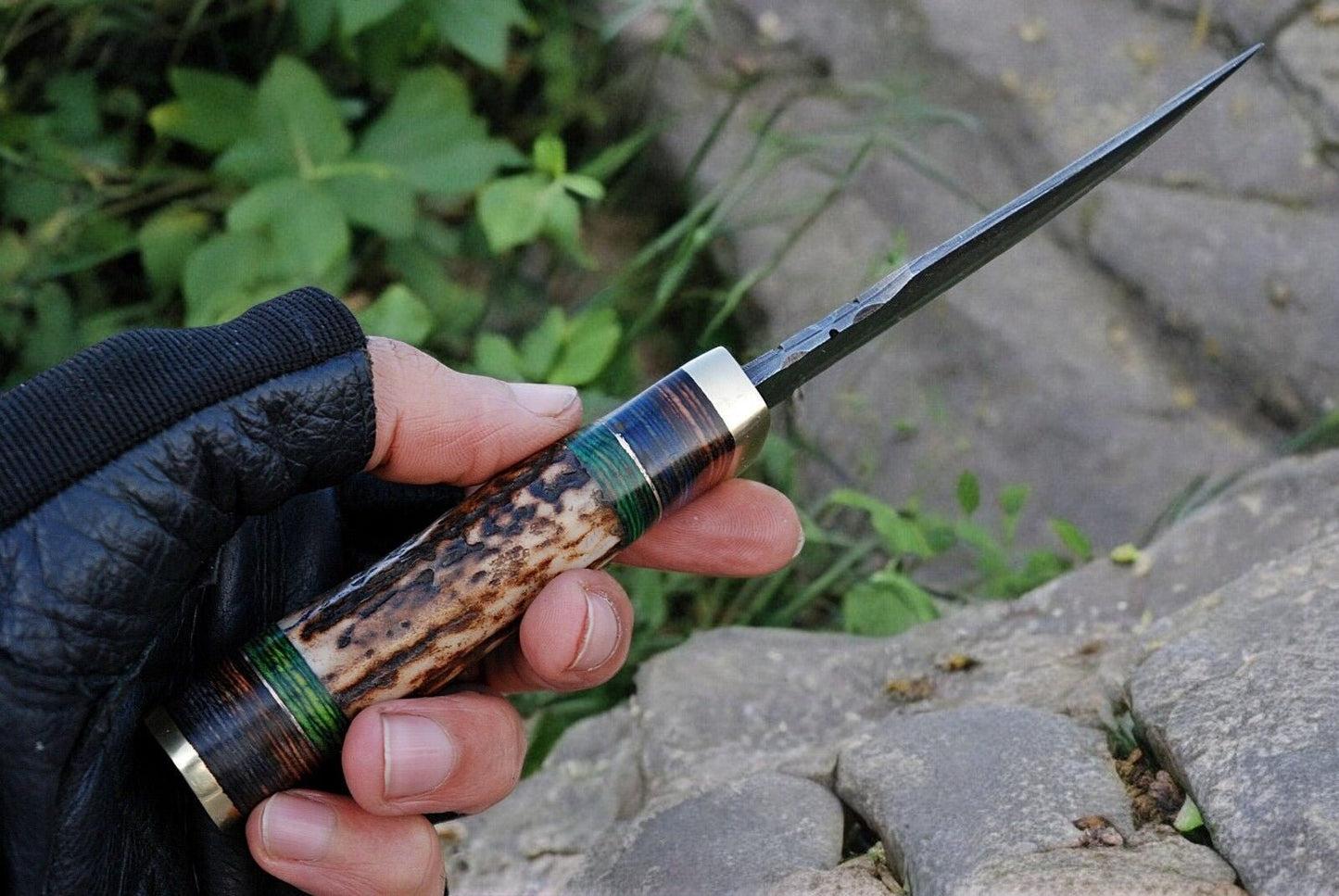 Damascus Knife Store Custom Handmade Hunting Knife – Damascus Steel Blade - Angler's Pro Tackle & Outdoors