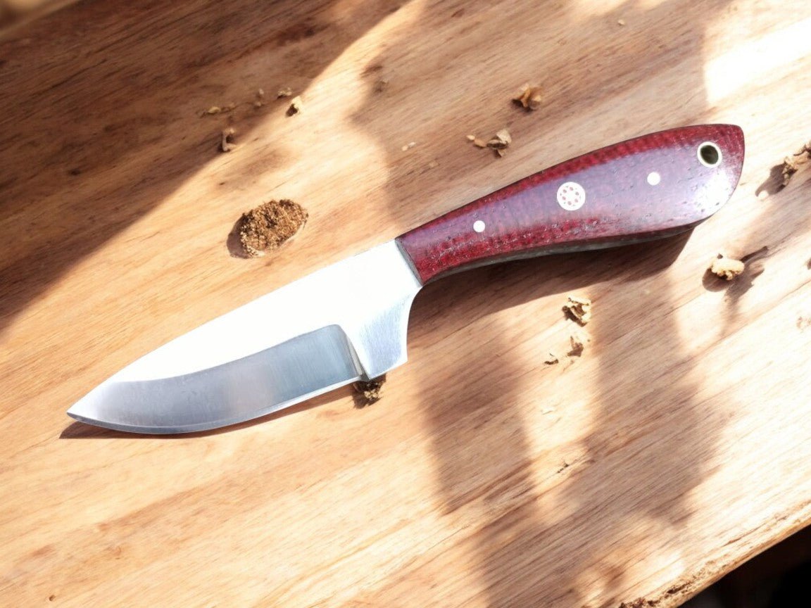 Damascus Knife Store Custom Handmade Skinner Knife with Micarta Handle - Angler's Pro Tackle & Outdoors