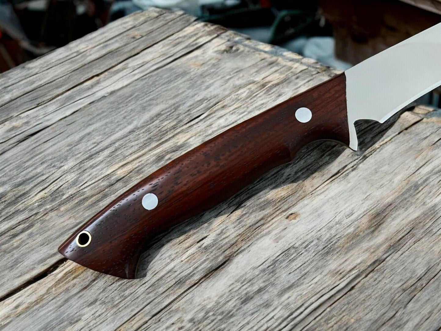 Damascus Knife Store Handcrafted Rosewood Fillet Knife - Precision at 14.4 - Angler's Pro Tackle & Outdoors