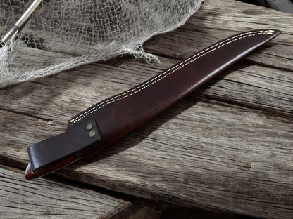 Damascus Knife Store Handcrafted Rosewood Fillet Knife - Precision at 14.4 - Angler's Pro Tackle & Outdoors