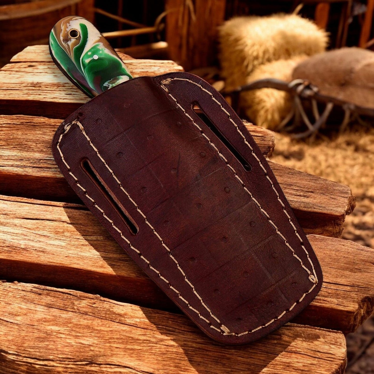 Damascus Knife Store Handmade Bull Cutter Knife – 8" High Carbon Steel Blade - Angler's Pro Tackle & Outdoors