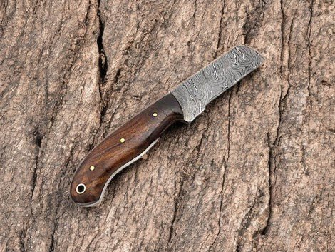 Damascus Knife Store Handmade Bull Cutter Knife – Steel & Rosewood - Angler's Pro Tackle & Outdoors