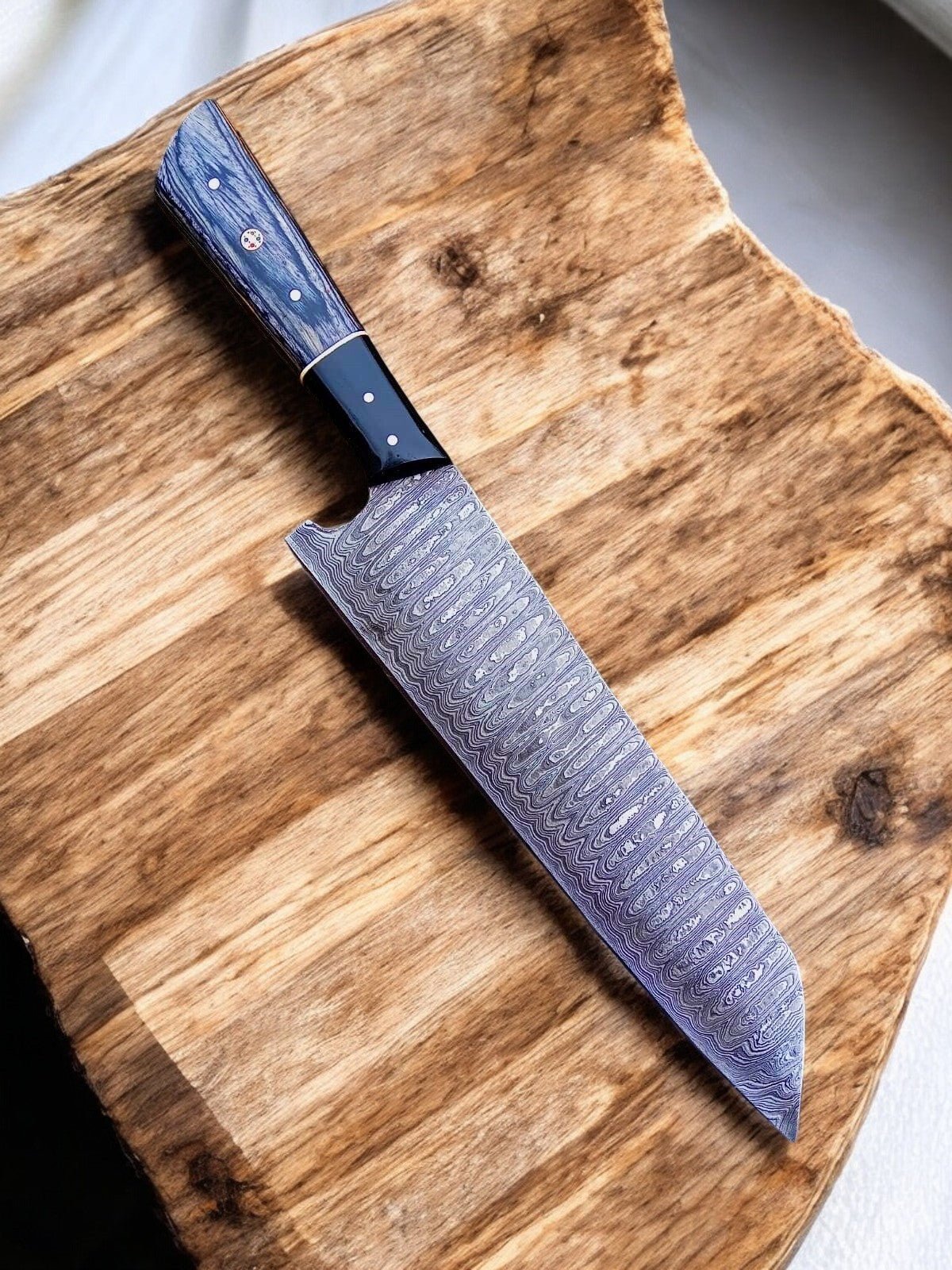Damascus Knife Store Handmade Chef Knife – 13" with Leather Sheath - Angler's Pro Tackle & Outdoors