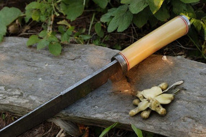 Damascus Knife Store Handmade Damascus Bowie Knife with Bone Handle – 15" - Angler's Pro Tackle & Outdoors