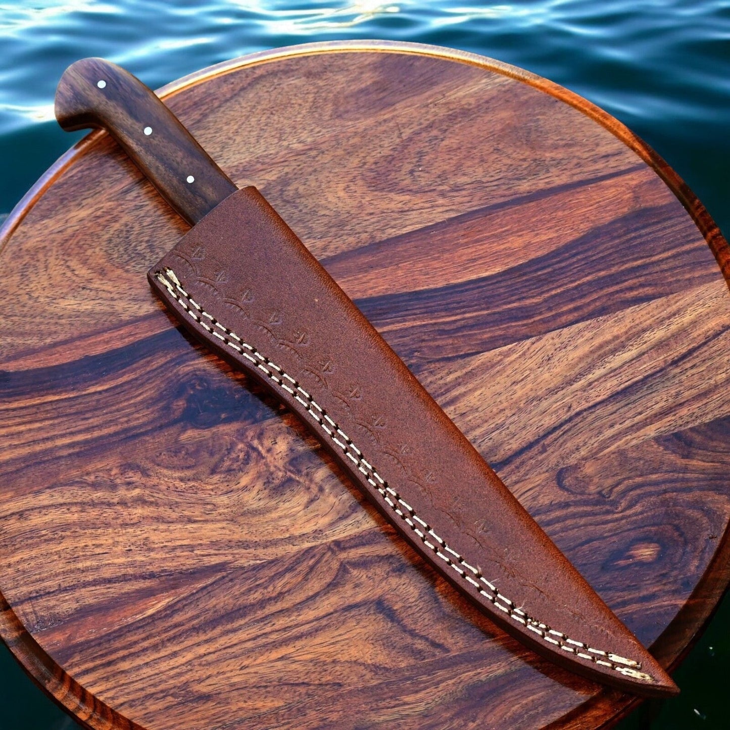 Damascus Knife Store Handmade Damascus Fillet Knife – 12.5" Rosewood Handle - Angler's Pro Tackle & Outdoors