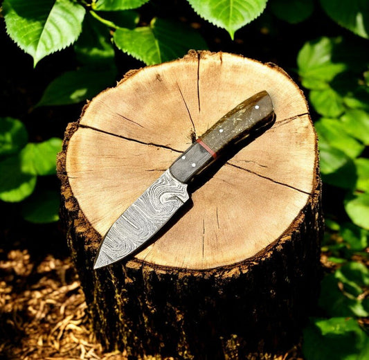 Damascus Knife Store Handmade Damascus Hunting Knife – Exotic Wood Handle - Angler's Pro Tackle & Outdoors
