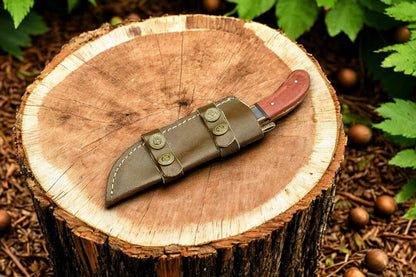 Damascus Knife Store Handmade Damascus Hunting Knife with Exotic Wood Handle - Angler's Pro Tackle & Outdoors