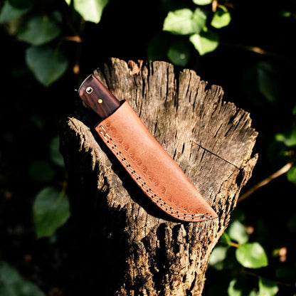 Damascus Knife Store Handmade Damascus Steel Skinning Knife – 8" with Rosewood Handle - Angler's Pro Tackle & Outdoors