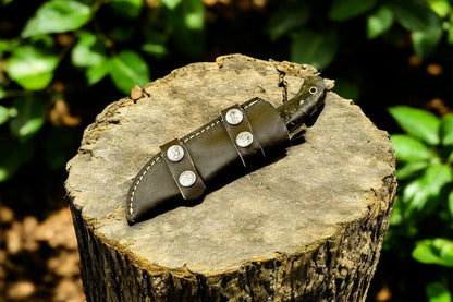 Damascus Knife Store Handmade Damascus Steel Skinning Knife with Exotic Wood Handle - Angler's Pro Tackle & Outdoors