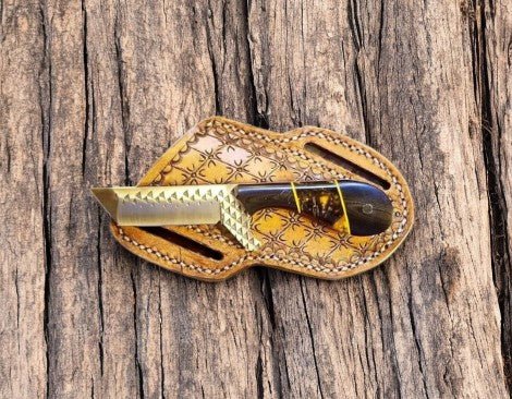 Damascus Knife Store Handmade Tanto Bull Cutter Knife with G10 Resin Handle - Angler's Pro Tackle & Outdoors