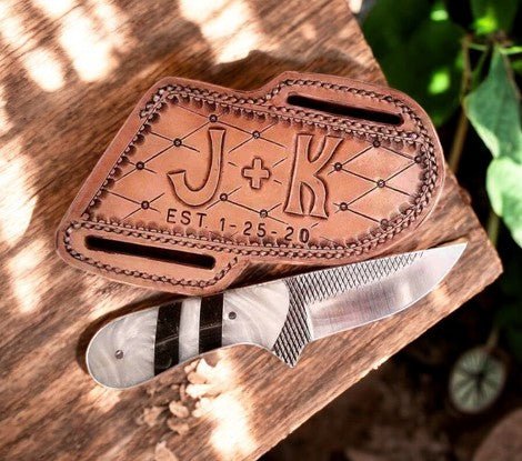 Damascus Knife Store Handmade Working Cowboy Knife with Epoxy Resin Handle - Angler's Pro Tackle & Outdoors