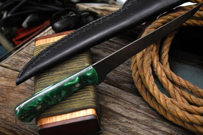 Damascus Knife Store Premium Damascus Fillet Knife – 12.8" Handmade Precision - Angler's Pro Tackle & Outdoors