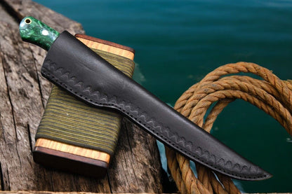 Damascus Knife Store Premium Damascus Fillet Knife – 12.8" Handmade Precision - Angler's Pro Tackle & Outdoors