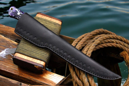 Damascus Knife Store Premium Handmade Damascus Fillet Knife - 12.8" - Angler's Pro Tackle & Outdoors