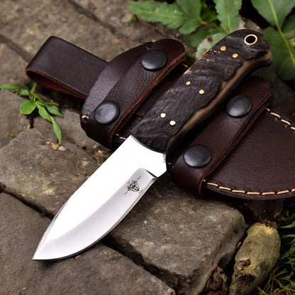 Damascus Knife Store Premium Handmade Hunting Knife with Sheep Horn Handle - Angler's Pro Tackle & Outdoors